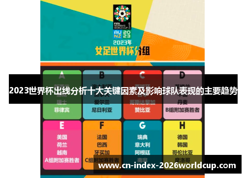 2023世界杯出线分析十大关键因素及影响球队表现的主要趋势 2023世界杯出线分析十大关键因素及影响球队表现的主要趋势